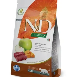 Bestseller Farmina Farmina N&D Pumpkin Feline Adult szarvastök&alma recept 5kg