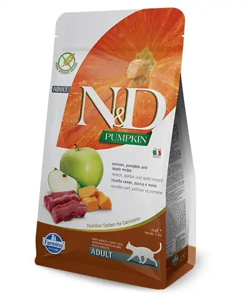 Bestseller Farmina Farmina N&D Pumpkin Feline Adult szarvastök&alma recept 5kg