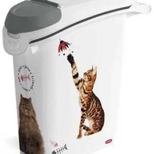 Szezonális akció Curver PetLife macskaeledel-tároló edény 10 l