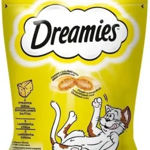 Biztonságos vásárlás DREAMIES macskaeledel sajttal 180 g