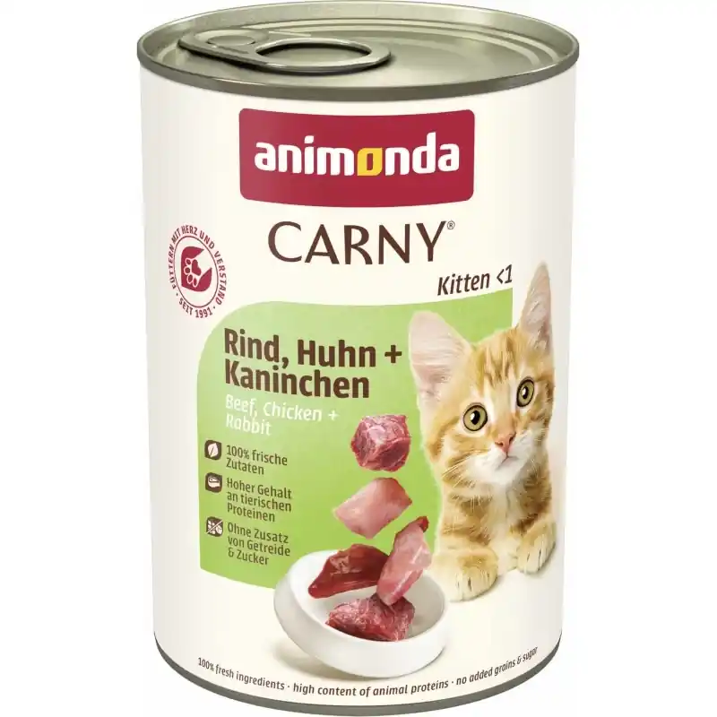 Ajánlat ANIMONDA Carny Kitten íz marha, csirke és nyúl 400 g