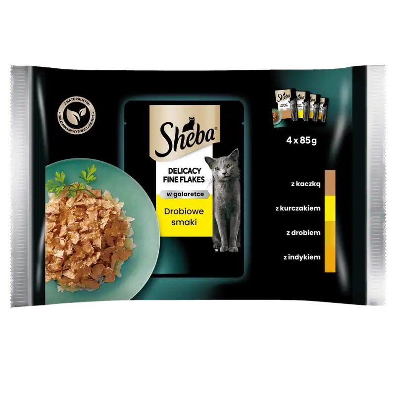 Vedd meg most Sheba Delicacy Zselében baromfi ízekben 4x85g