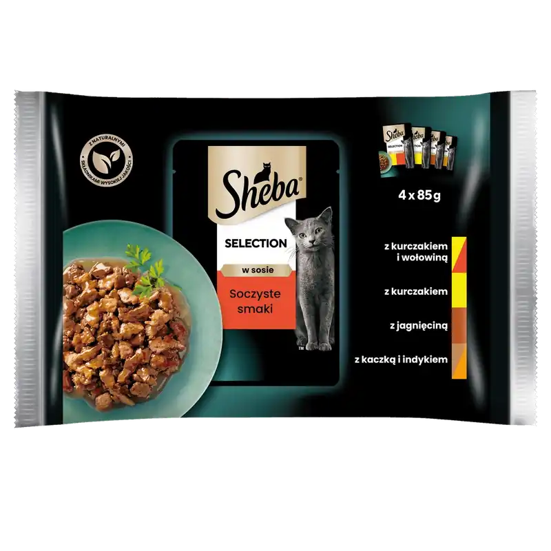 Sheba Sachet Selection In Sauce lédús ízek 4x85g Expressz szállítás