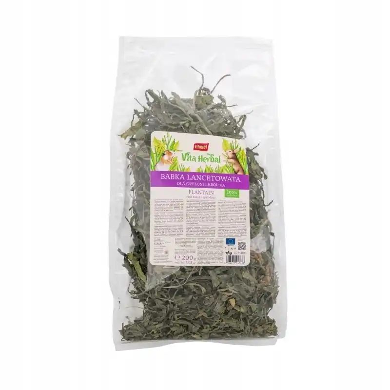 VITAPOL Vita Herbal Lándzsás útifű rágcsálóknak és nyulaknak – 200 g Prémium