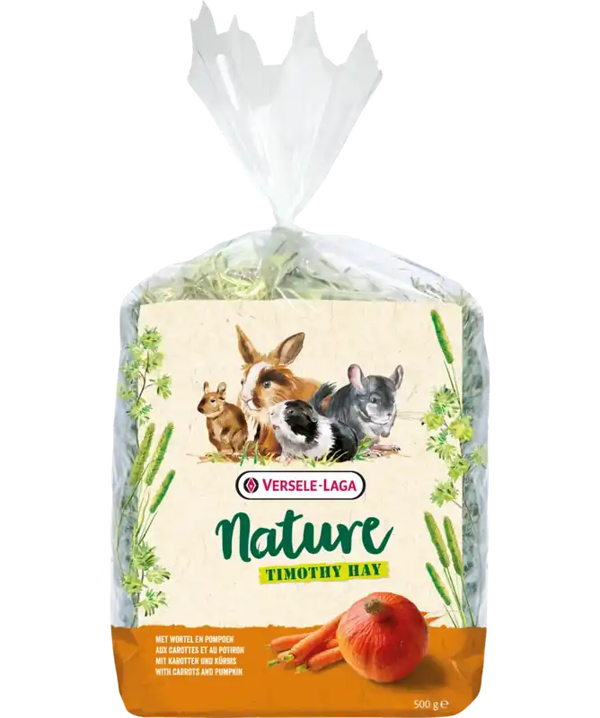 Ne maradj le VERSELE LAGA Timothy Hay Carrot & Pumpkin 500g - Timothy széna sárgarépával és sütőtökkel