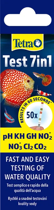 Expressz szállítás TETRA Test 7in1 Akváriumvíz-tesztcsíkok, 50 db.