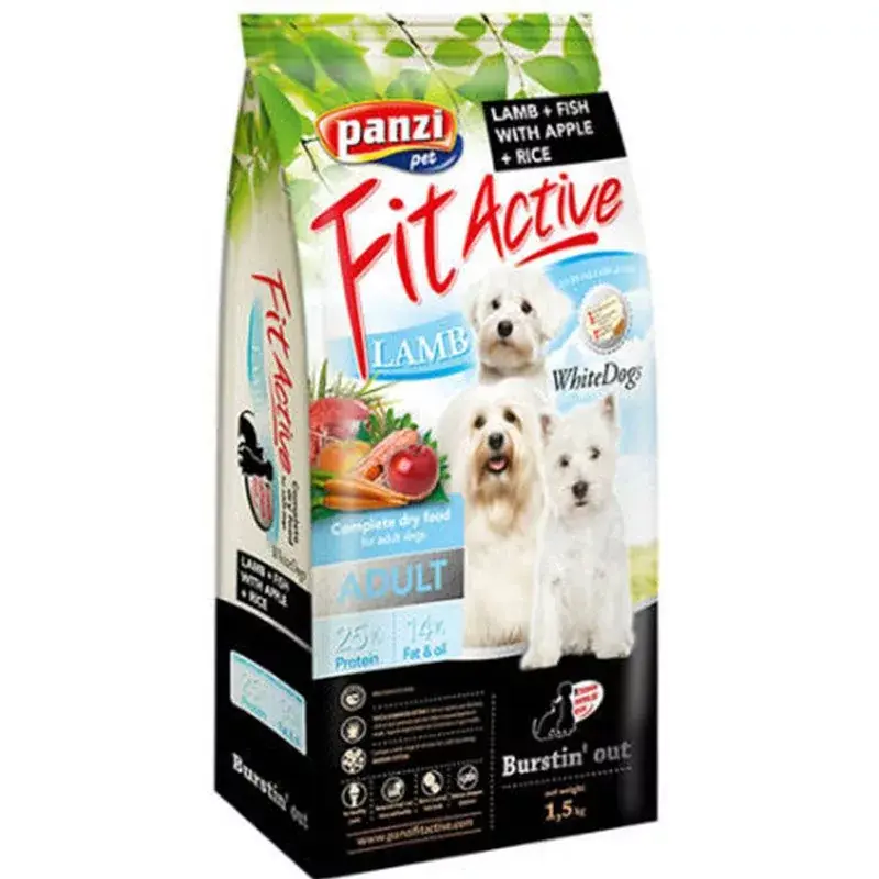 Vásárlói kedvenc FitActive WhiteDogs Adult Hypoallergenic Lamb & Fish 1,5kg