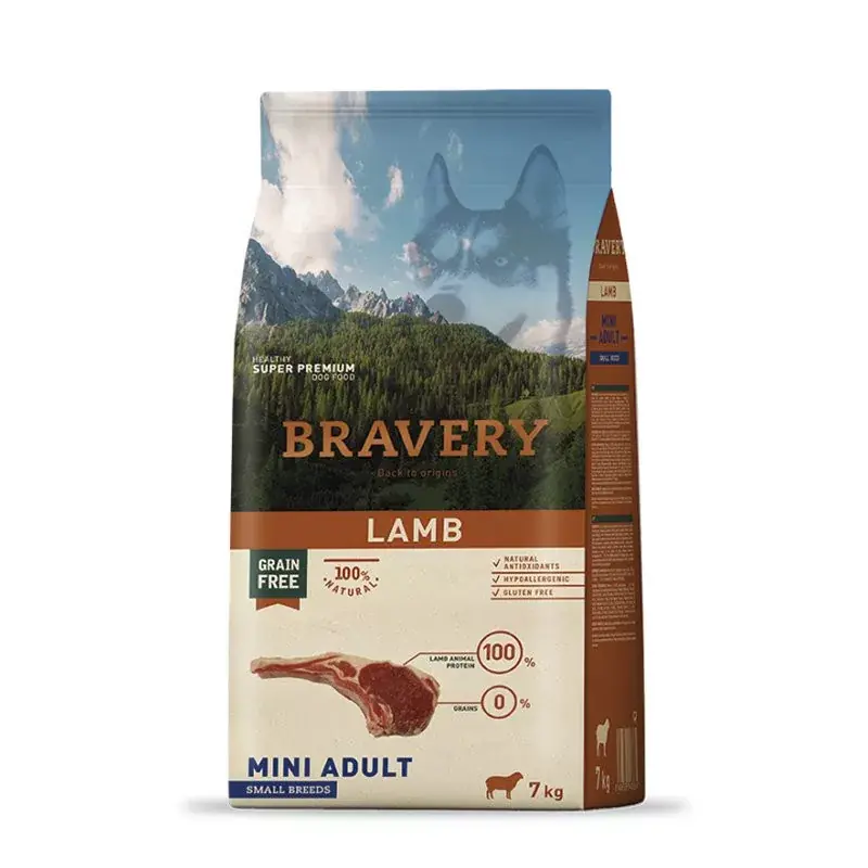 Végkiárusítás Bravery Mini Adult Lamb 7kg