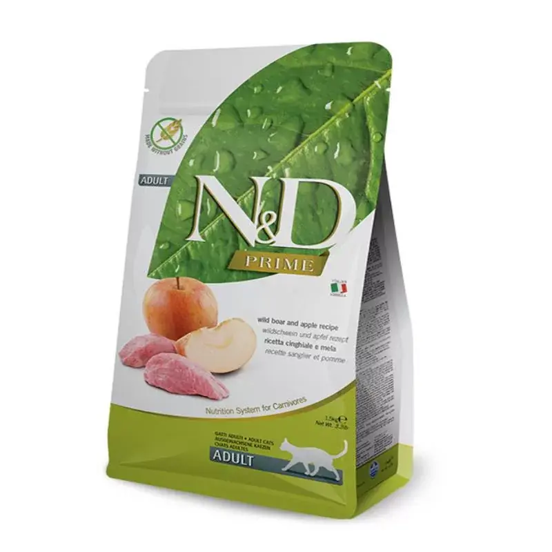 N&D Cat Prime Vaddisznó&Alma 1,5kg Akciós ár