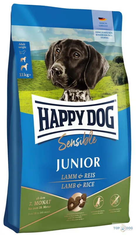 Csak ma Happy Dog Junior Lamb&Rice 1kg