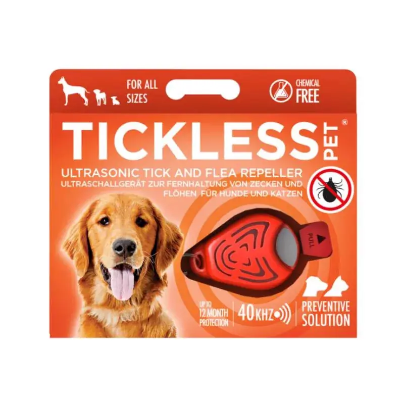 TickLess Pet Ultrahangos kullancs és bolhariasztó ORANGE Biztonságos fizetés