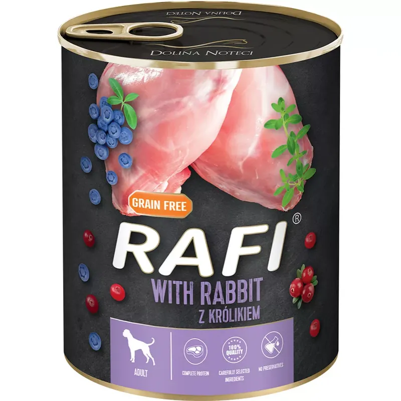 Rafi Gabonamentes Pástétom Nyúl-Vörösáfonya 800gr Ne maradj le