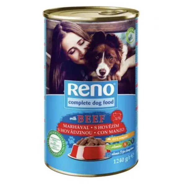 Újdonság RENO MARHA 1240 G KUTYA KONZERV