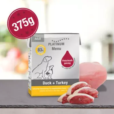 Olcsó Platinum Menu kacsa-pulyka 375g