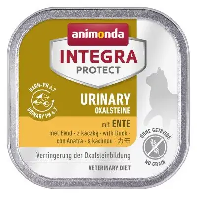 Ajánlat Animonda Integra Protect Cat Urinary Kacsa 100 g (húgykövek feloldásara, vizelet savasításra )