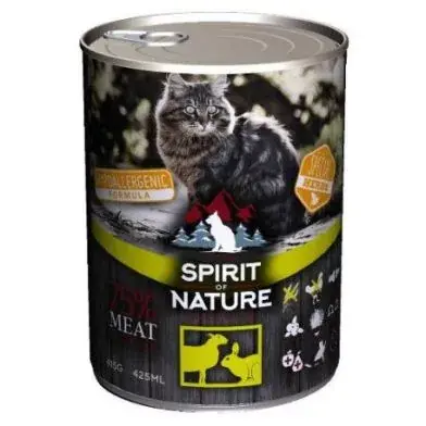 Utolsó esély Spirit of Nature Cat Adult Bárány-Nyúl 415g
