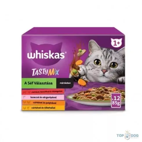 Alacsony ár Whiskas Tasty Mix Chef‘s Choice Vegyes Válogatás 12X85G