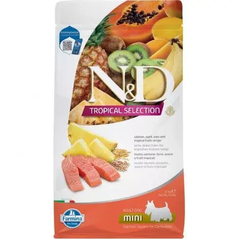 N&D Tropical 1,5kg Adult Mini Salmon Utolsó esély