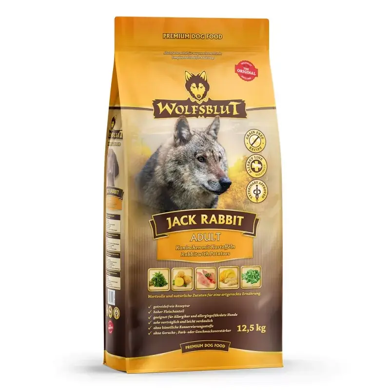 Azonnal elérhető Wolfsblut 2kg Jack Rabbit Adult - Nyúl zöldségekkel