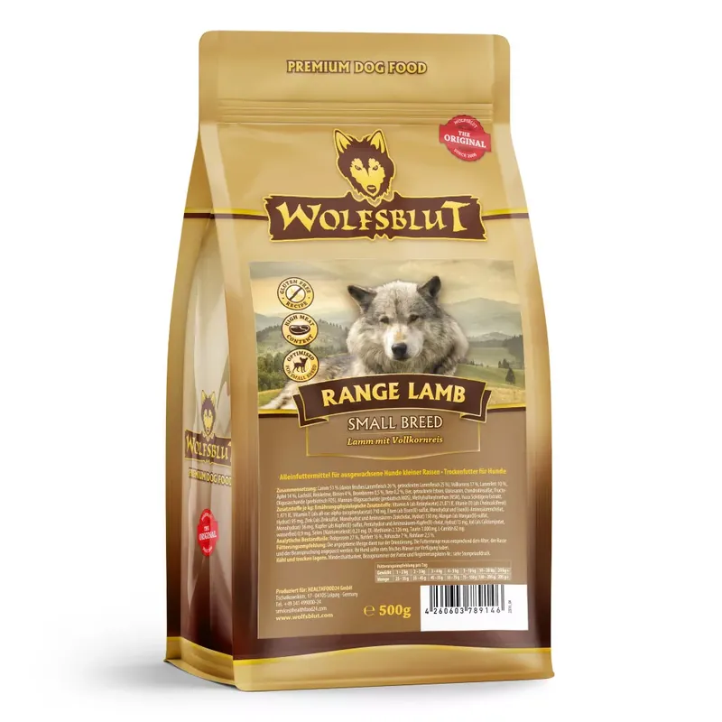 Újdonság WOLFSBLUT 7,5kg LAMB SMALL BREED ADULT - BÁRÁNY RIZZSEL