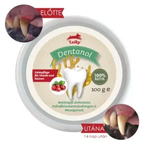 100% természetes fogkő, fogínygyulladás és szájszag elleni por kutyáknak és macskáknak, Leiky Népszerű