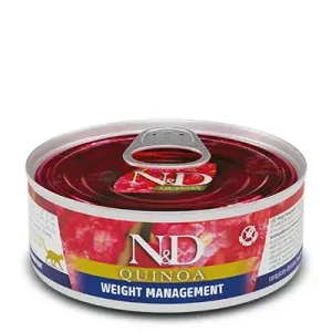 Kiárusítás N&D Cat konzerv Quinoa weight management 80g