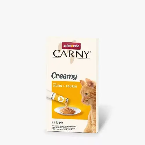 ANIMONDA CARNY ADULT CREAMY Csirke,TAURIN MACSKÁK RÉSZÉRE (6X15G) Kihagyhatatlan ajánlat