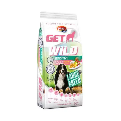 Akció Panzi GetWild 15kg Adult LARGE BREED Sensitive Lamb (chicken&wheat free)