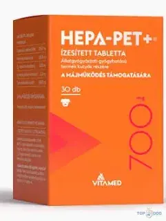 Hepa-pet Plus 700mg 30db ízesített tabletta Olcsóbb