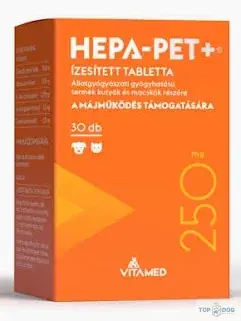 Hepa-pet Plus 250mg 30db ízesített tabletta Alacsony ár