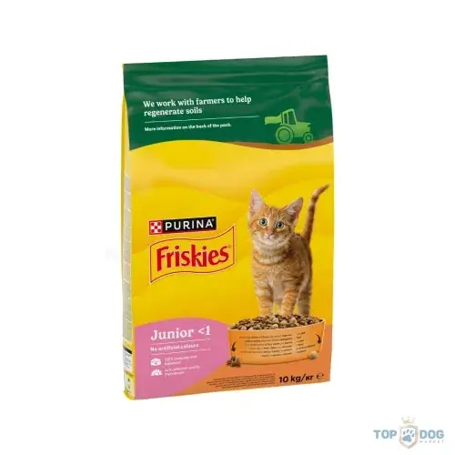 FRISKIES 10kg Junior csirke és pulyka száraz eledel kölyökmacskáknak Alacsony ár