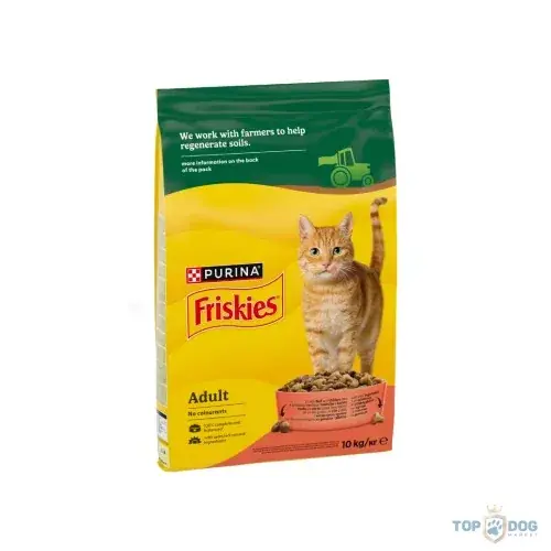 FRISKIES 10kg marha ,csirkével és zöldségekkel száraz eledel felnőtt macskáknak Legkelendőbb