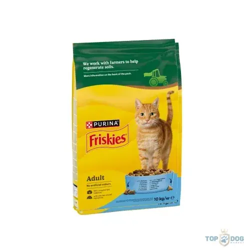 FRISKIES 10kg lazaccal és zöldségekkel száraz eledel felnőtt macskáknak Szezonális akció