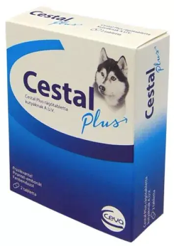 Cestal Plus féreghajtó tabletta kutyáknak 2db/doboz Expressz kézbesítés