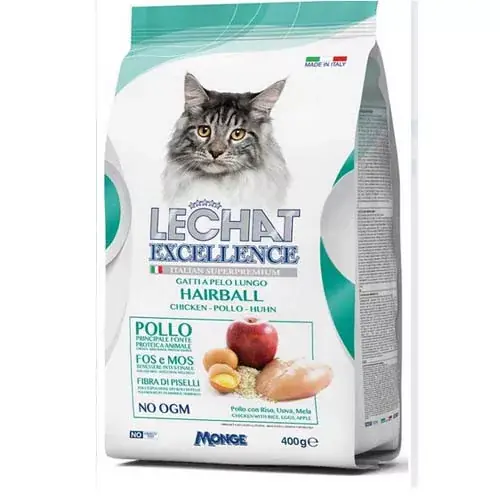 Monge LeChat EXCELLENCE 0,4kg Hairball ( SEGÍT CSÖKKENTENI A SZŐRLABDA KÉPZŐDÉST) Legjobb ár