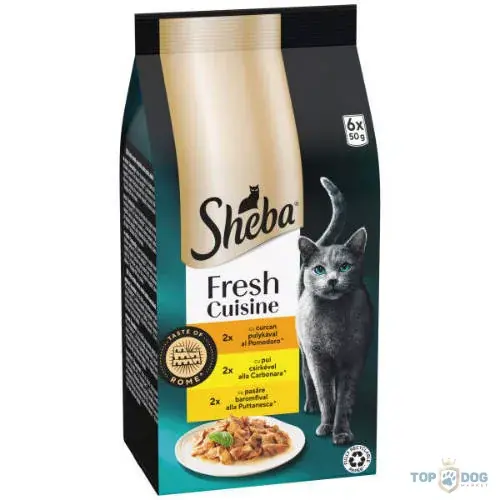 Vásárlói kedvenc Sheba 6x50g Roma Csirke-Pulyka-baromfi