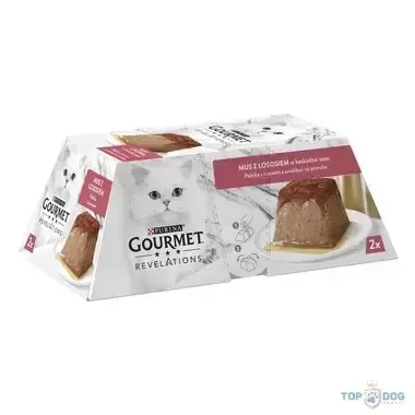GOURMET Revelations pastétom lazaccal és szósszal nedves macskaeledel 2x57gr Akciós ár