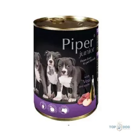 Akciós ár Piper 400g Junior Borjúhússal és almával