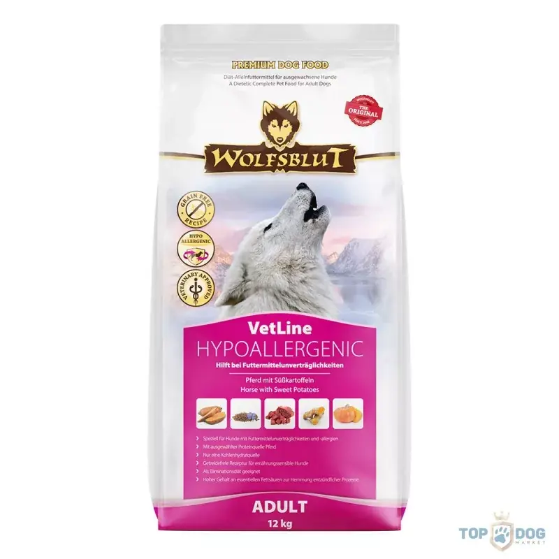 Wolfsblut VetLine Hypoallergenic - Ló 2kg Kedvezményes ár