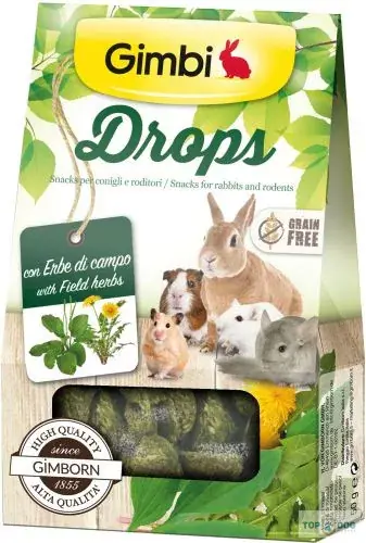 Olcsó Gimbi Drops Snack mezei gyógynövényekkel 50 g