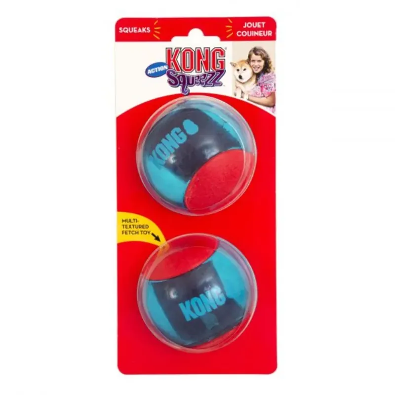 Akciós ár KONG Squeezz Action Red L 2db/csomag