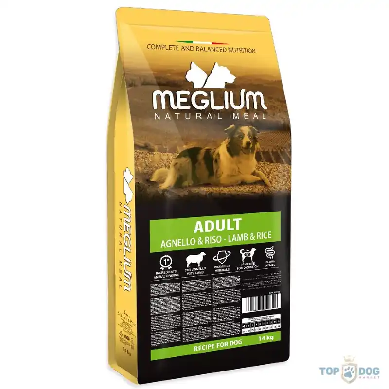 Azonnali szállítás Meglium Adult Sensible Lamb-Rice 14kg