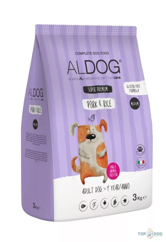 Akciós ár ALDOG PORK HIPOALLERGÉN KUTYATÁP MEDIUM 3 KG