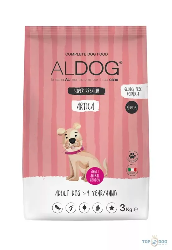 Legkelendőbb ALDOG ARTICA SALMON HIPOALLERGÉN KUTYATÁP MEDIUM 3 KG