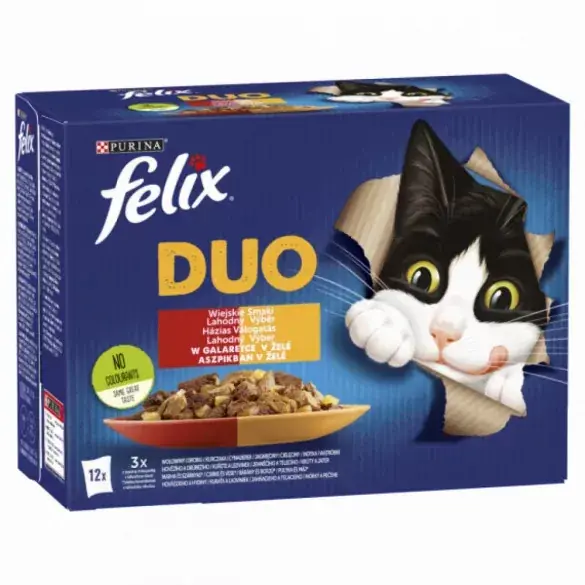 Felix 24x85g DUO Házias válogatás aszpikban Legnépszerűbb