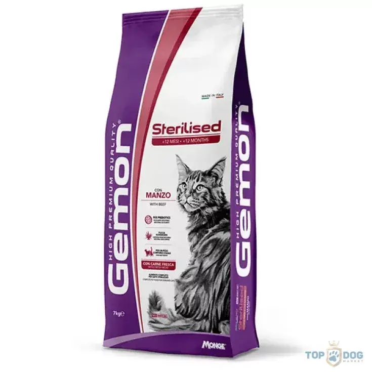 Biztonságos fizetés Gemon 7kg Cat Steril Marha