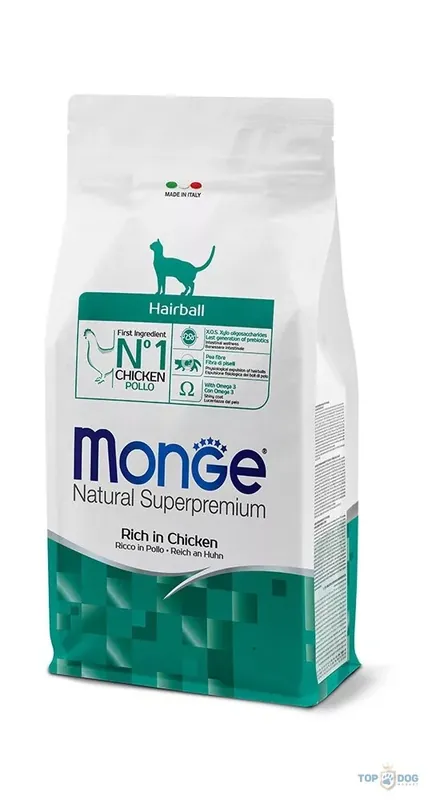 Gyors szállítás Monge Cat 400gr Hairball csirke-rizs