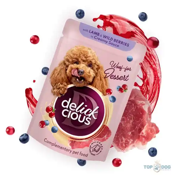 Delickcious Dog Dessert 85g Bárány Erdei Korlátozott ajánlat