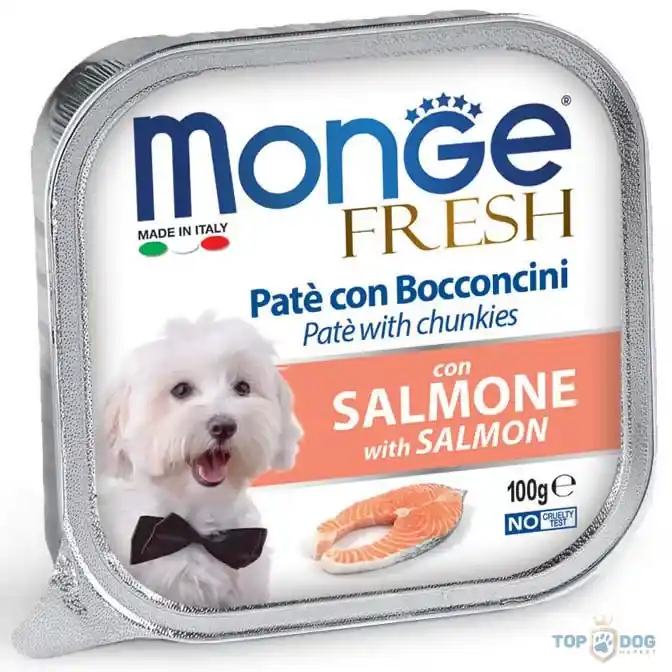Ajánlat Monge Dog 100gr Fresh Pate&Chunk Lazac