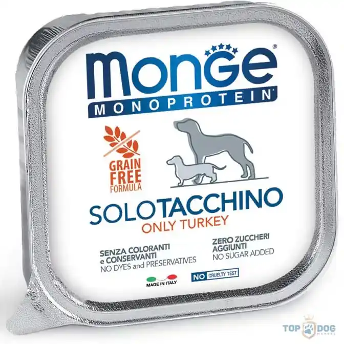 Monge Dog 150g MONOPROT Paté 100% pulyka Akció